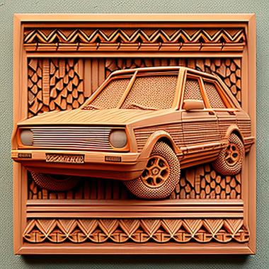 3D model Fiat 132 (STL)